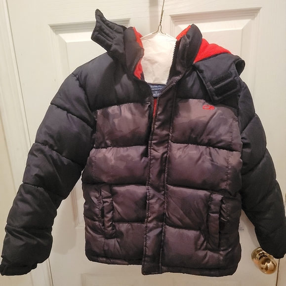 CB Sports Jackets & Coats Cb Sports Black Camo Boys Quilted Fleece